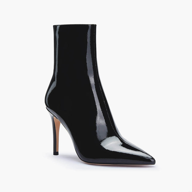 *BARGA - black patent ankle boots