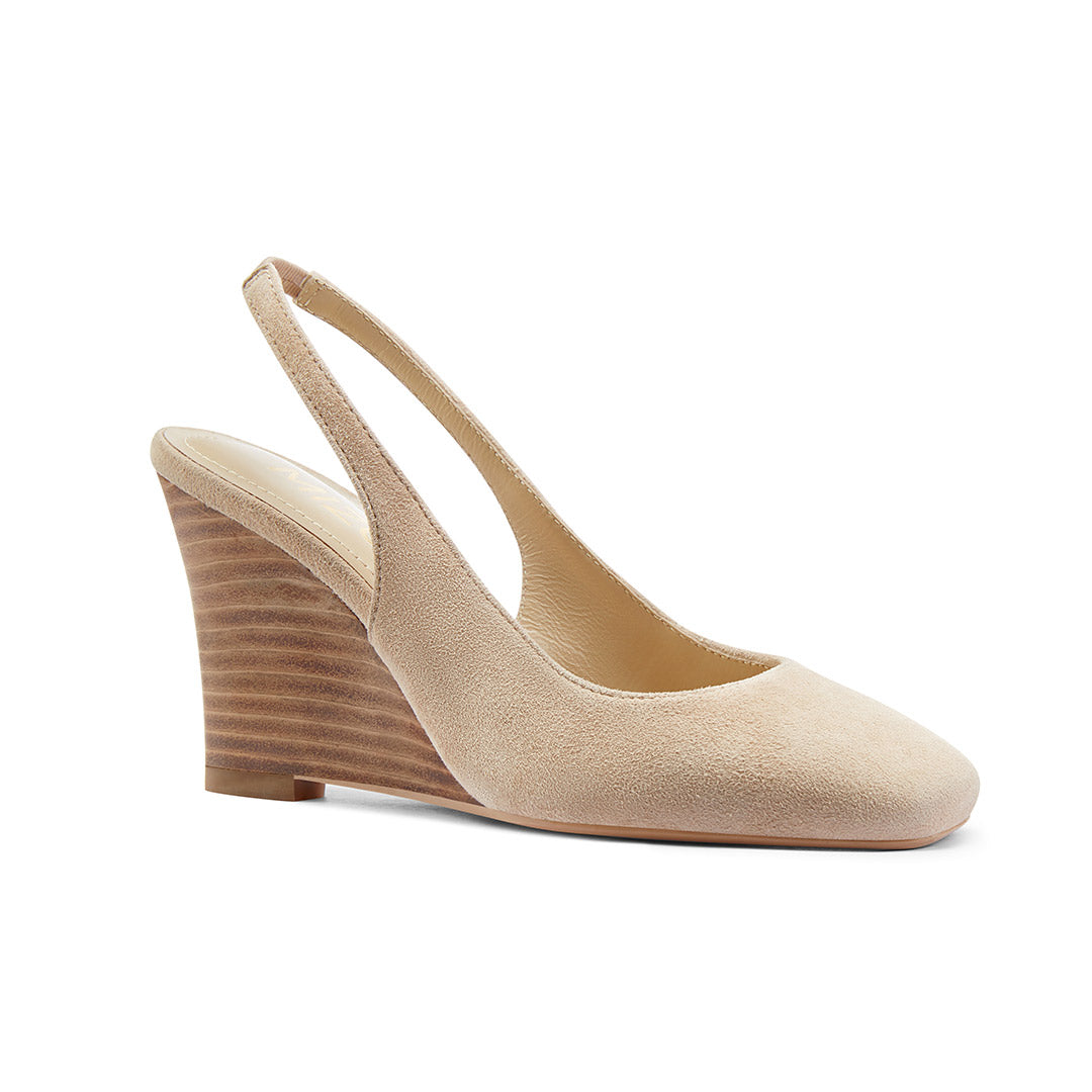 *Chibon Beige - Suede Wedges