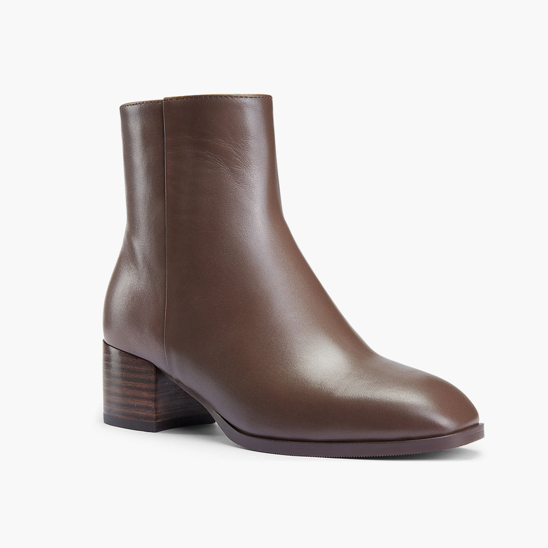 BELGO 45 - brown leather ankle boot