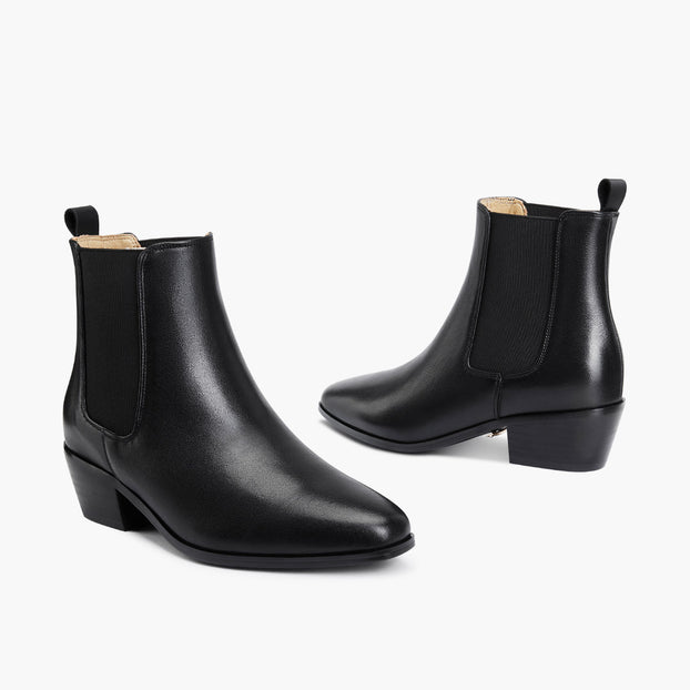 Chelsea Icon - Black Leather