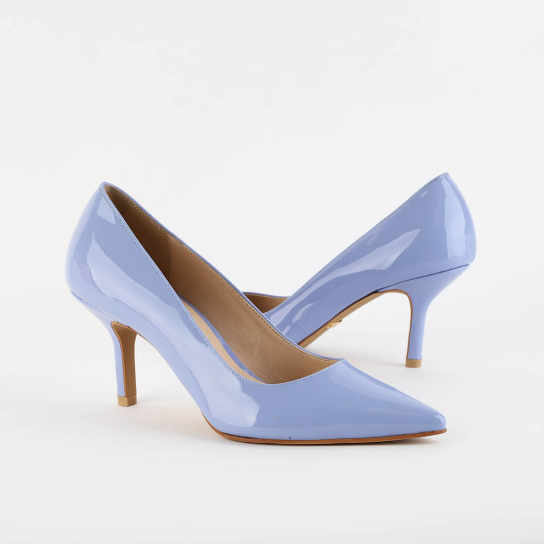 ELDORADO - blue patent pumps
