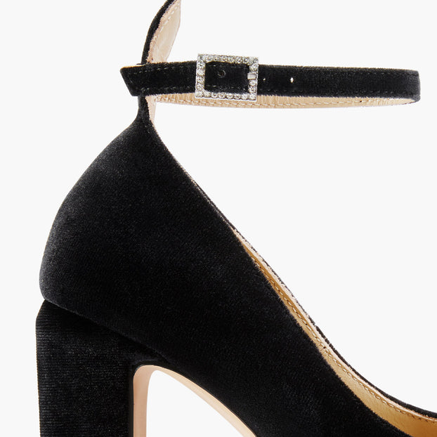 FABB - black patent high platform