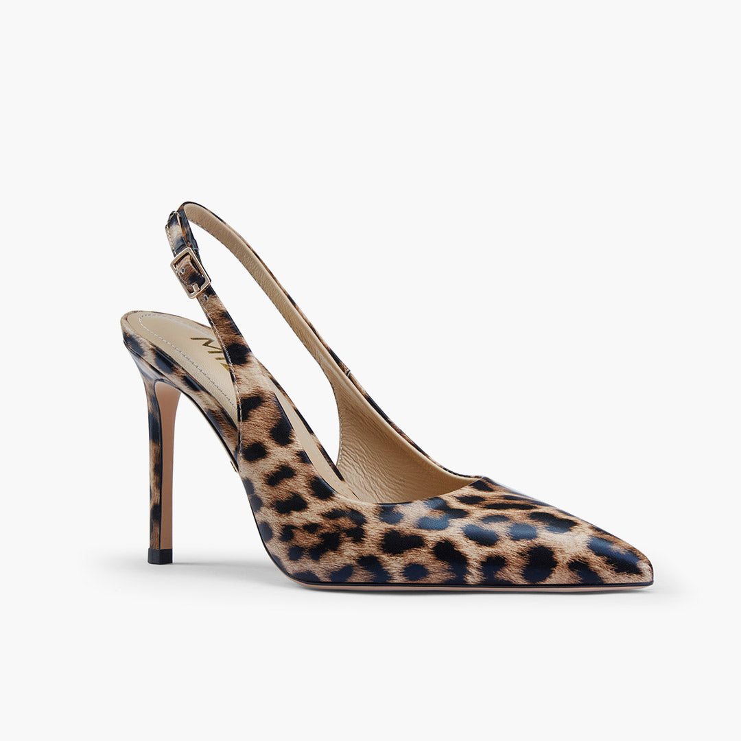 *GISELLE LEOPARD - animal print slingback