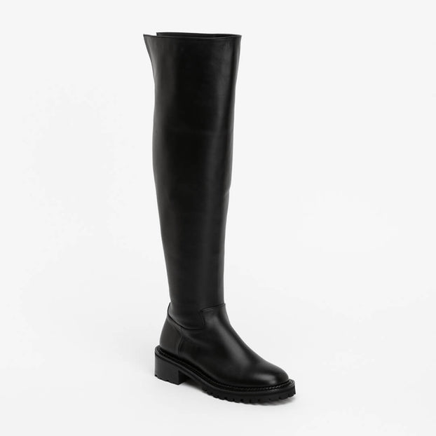INES - thigh high leather boots