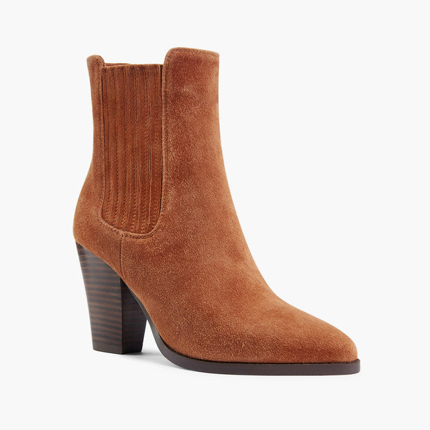 *JENNY BROWN - suede cowboy boots