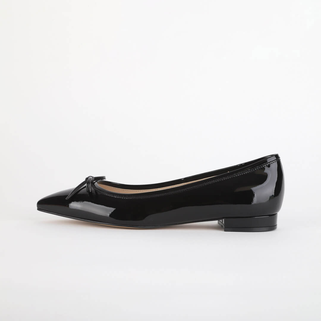 *UK size 2.5 - KAZY - black suede, 1.5cm heels