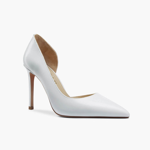 *LALITA WHITE  - d'orsay cut heels