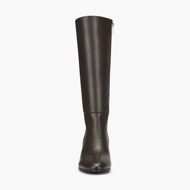 Lucca 50 Brown - Leather Knee Boots