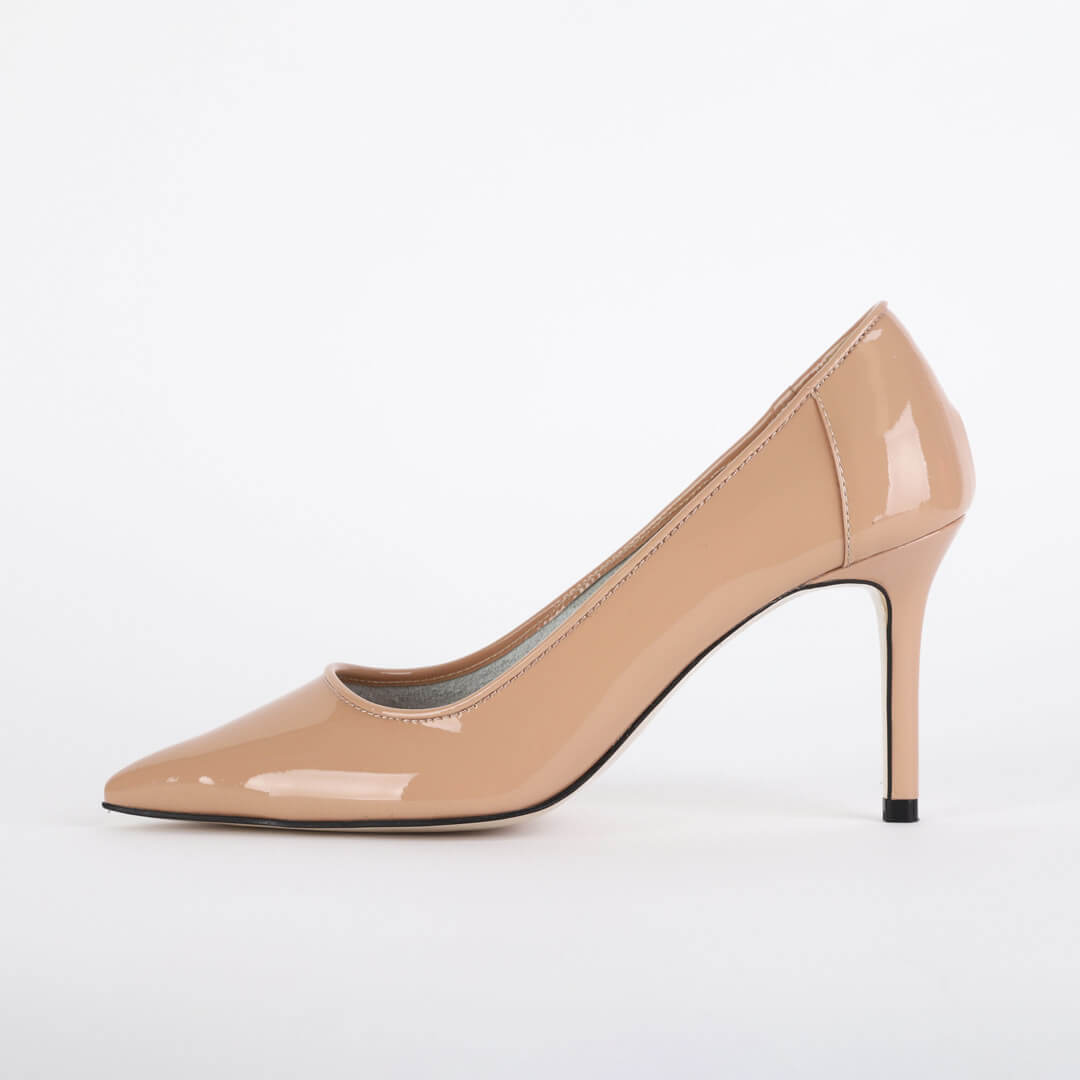 *LUCIA - beige patent , 6cm size UK 2
