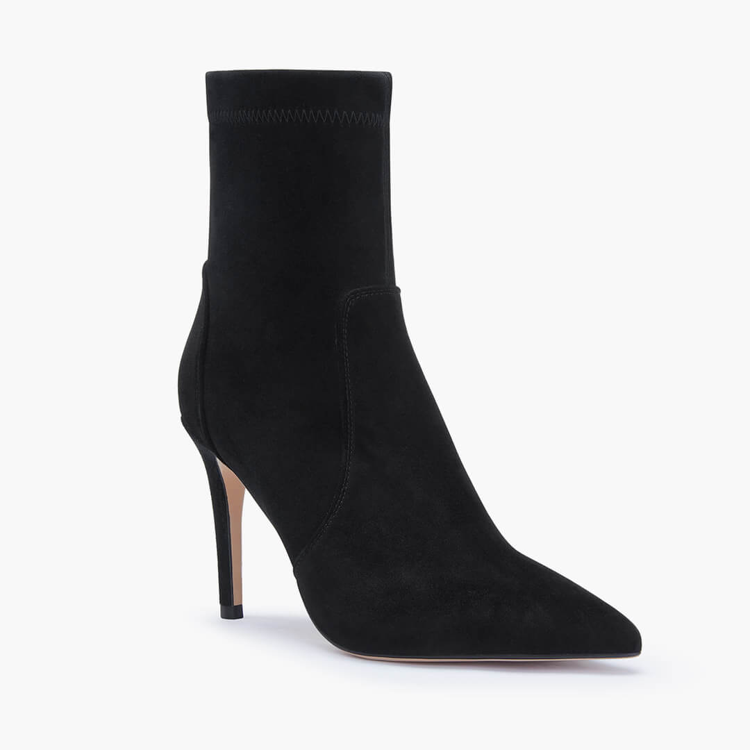 *MACON - stretch suede ankle boots