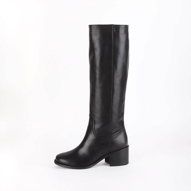 Petite Size Women's Leather Knee Boots UK 13 to UK 3