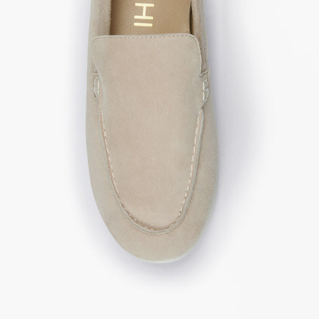 *MANON - beige suede loafers