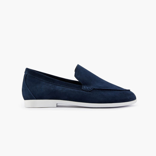 *MANON - Navy suede loafers