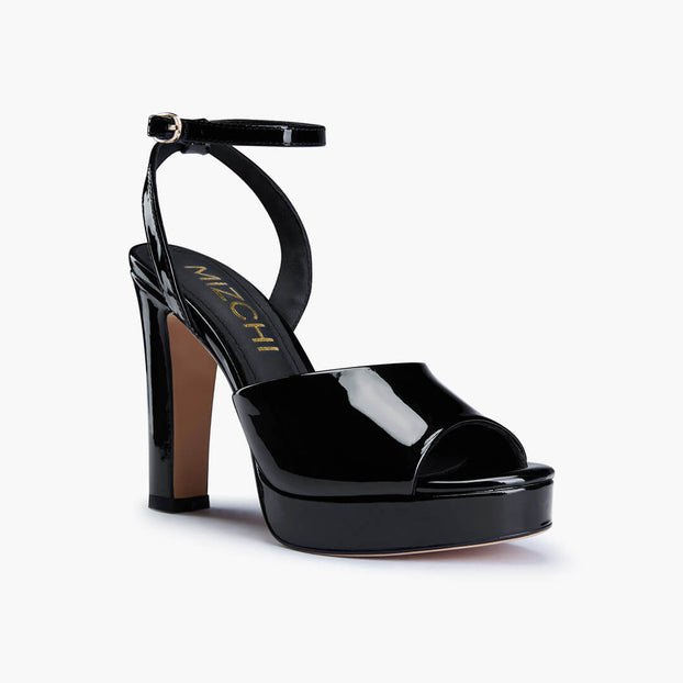 *NOMES 11 - black patent platform