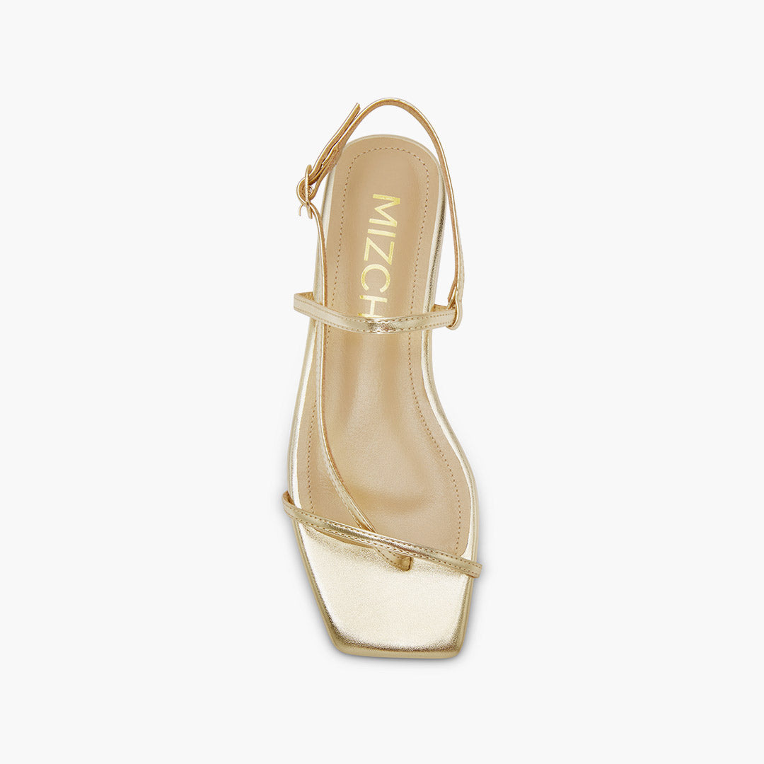 Sylus Gold - Strappy flat Sandals