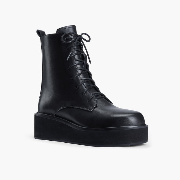 *TERRY - lace up flatform boot