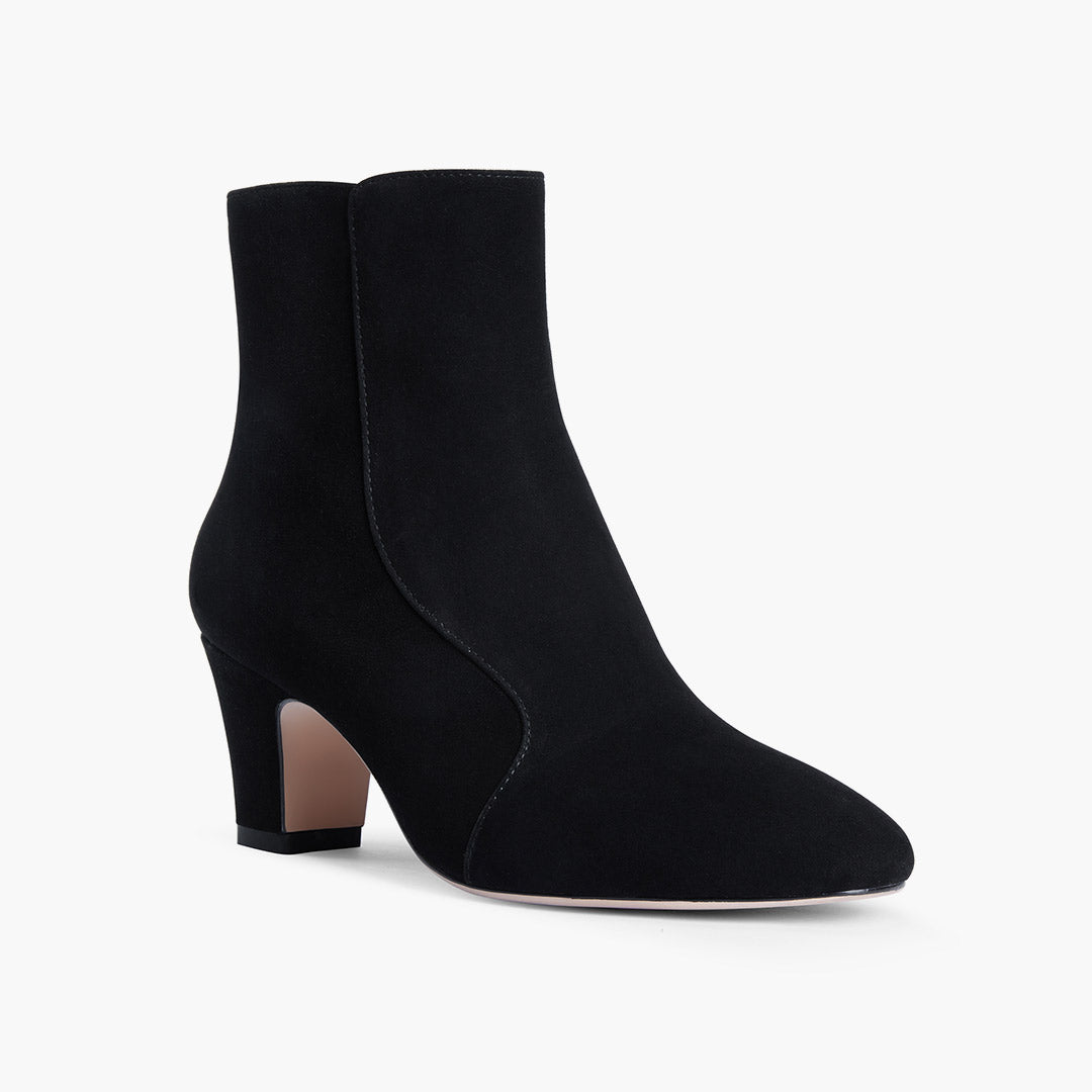 *VALERIE - suede mid-heel ankle boots