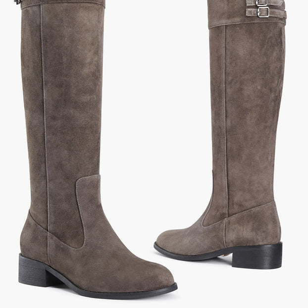 Ashford Grey Suede - OTK Riding boots