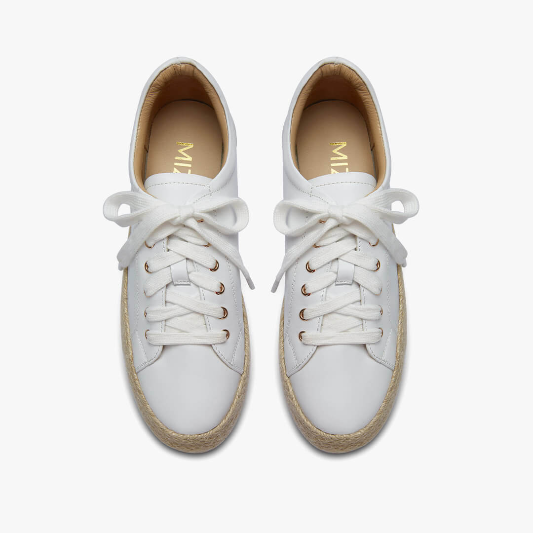 *BEST DAY - raffia flatform sneakers