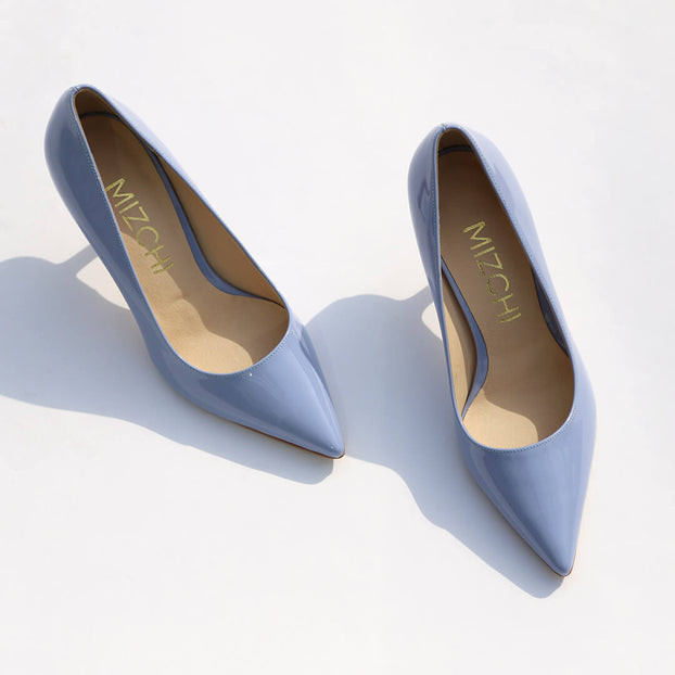 ELDORADO - blue patent pumps