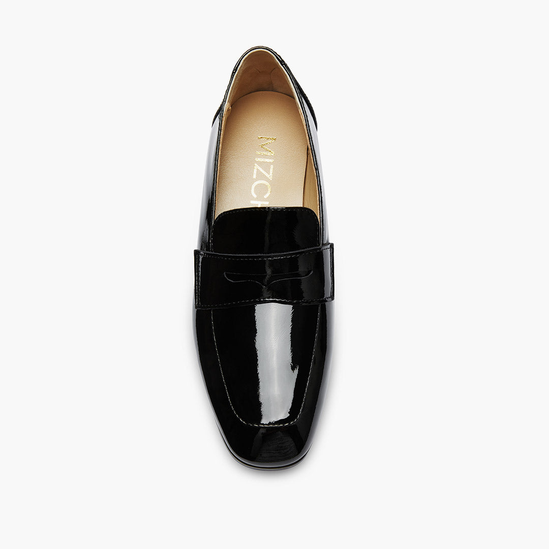 Farrah Black - Leather Loafers