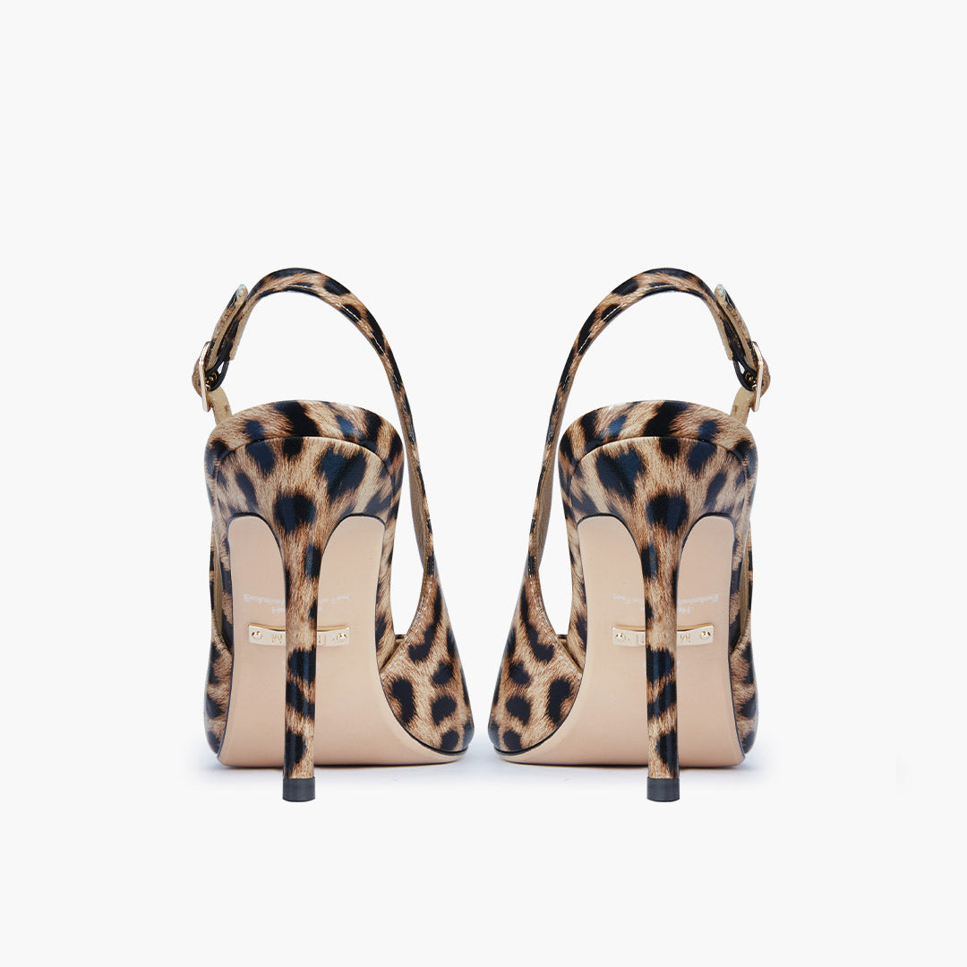 *GISELLE LEOPARD - animal print slingback