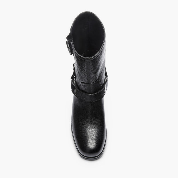 GLORIA - leather biker boots