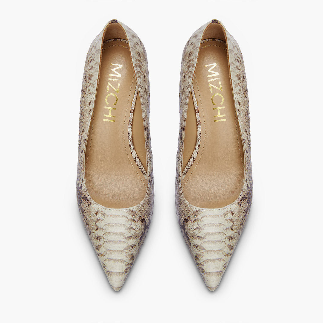 *KAYTE PYTHON - snake effect classic pumps