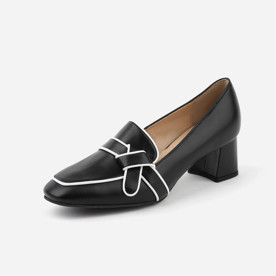 LIZZIE - chunky heel loafer