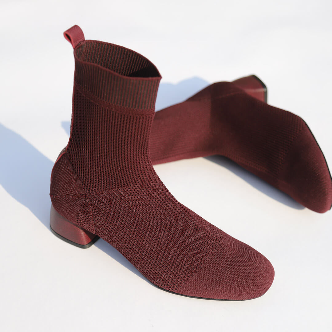 MEDIAS - knitted sock ankle boots