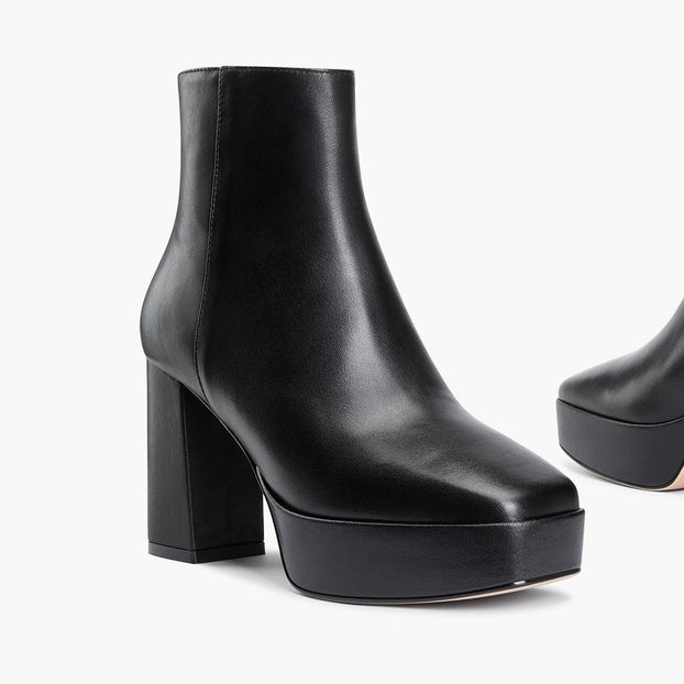 Rize - Leather Platform Ankle Boots