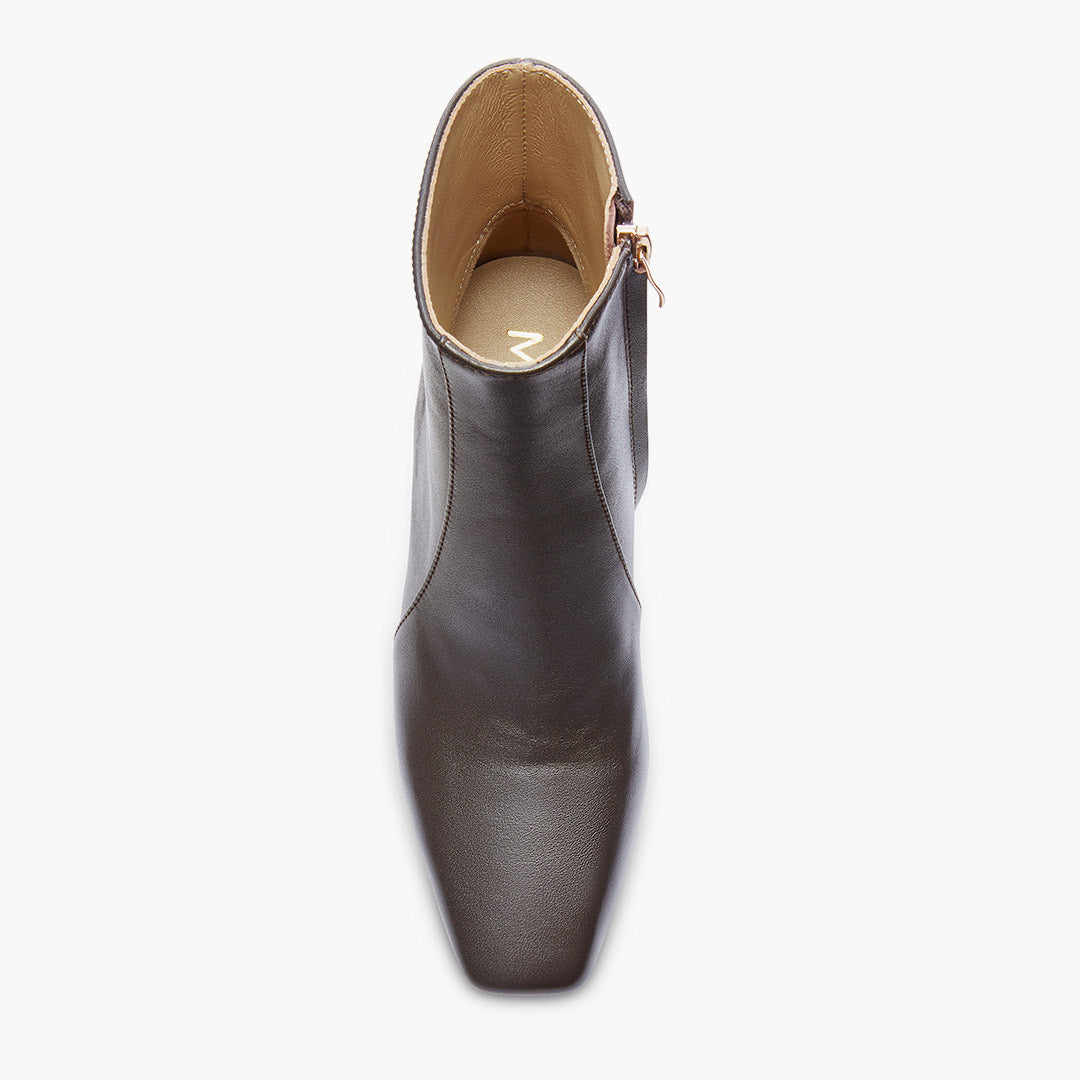 ROXANNE BROWN LEATHER - ankle boots