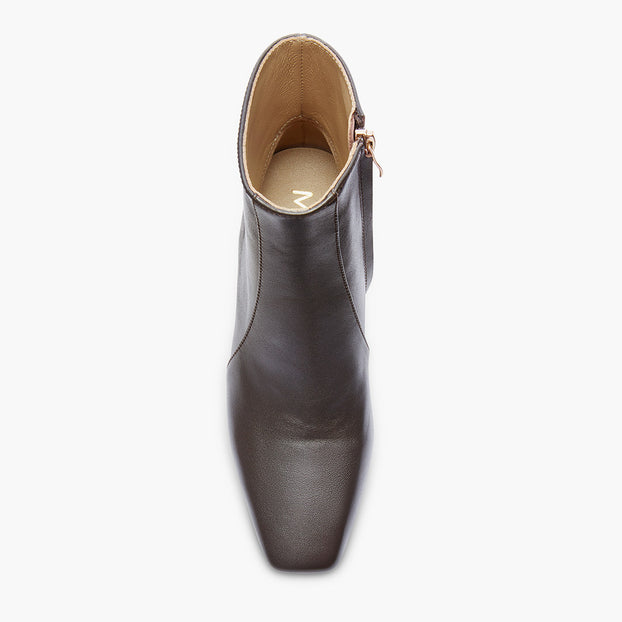 ROXANNE BROWN LEATHER - ankle boots