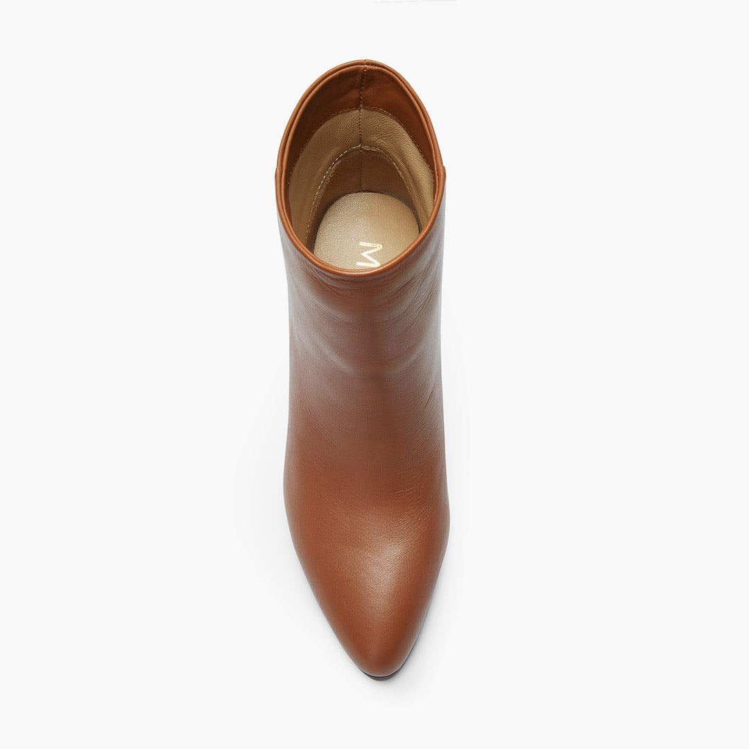 TANYA - brown leather ankle boots