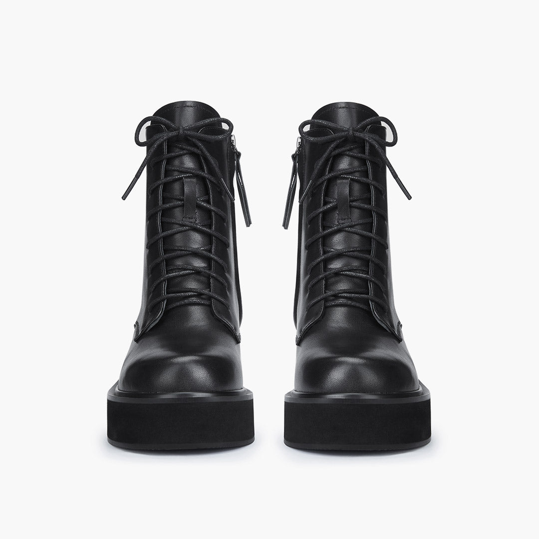 *TERRY - lace up flatform boot