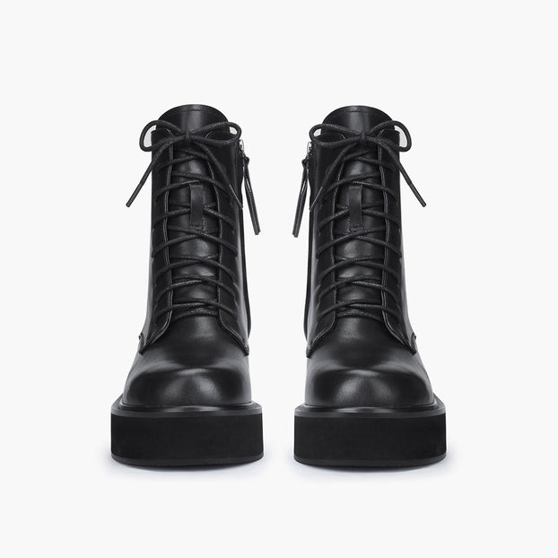 *TERRY - lace up flatform boot