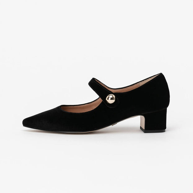 *UK size 2.5 - ABBIE - navy, 4cm heel