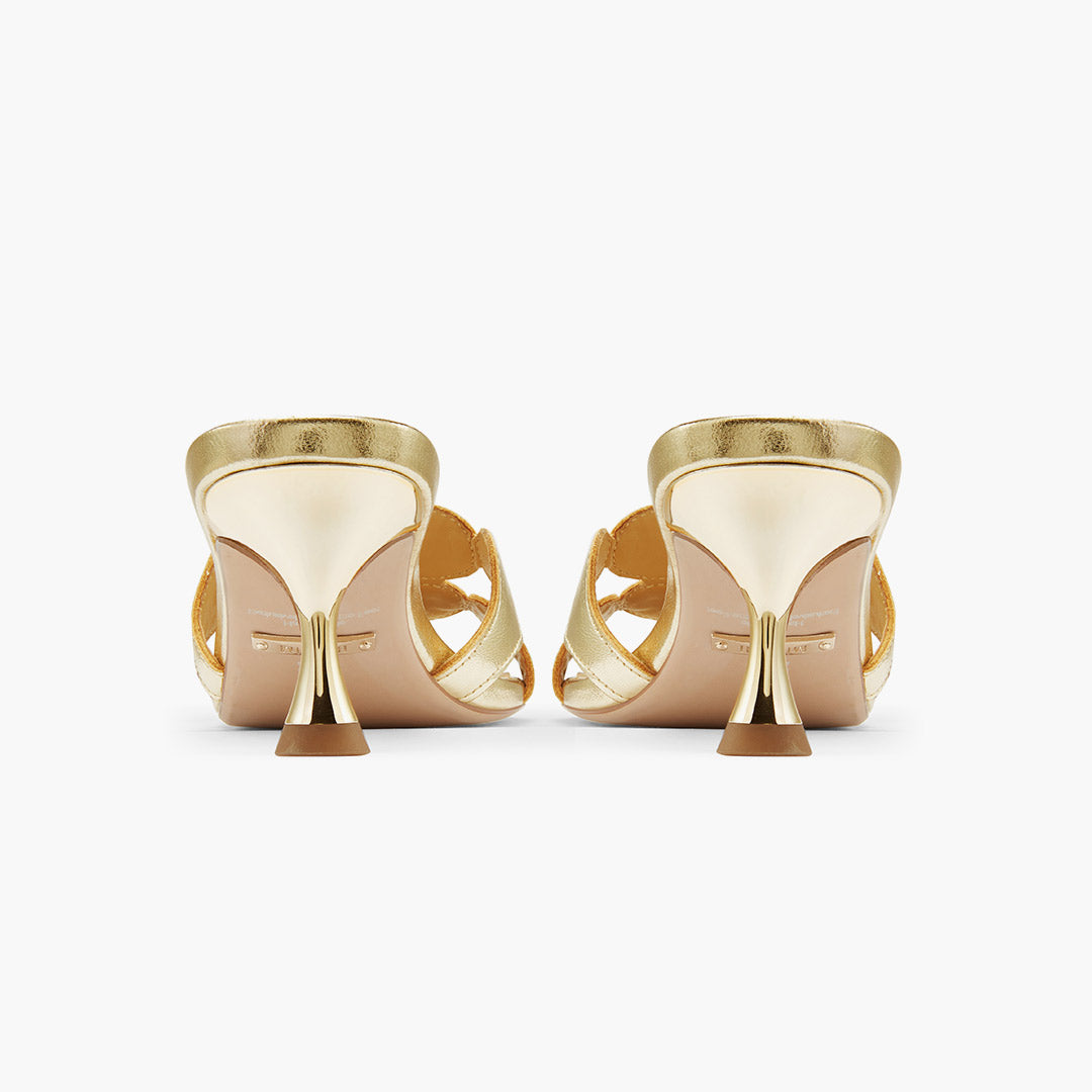 *ALLEGRA GOLD  - leather mule