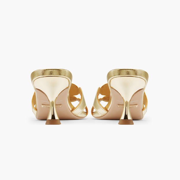 *ALLEGRA GOLD  - leather mule