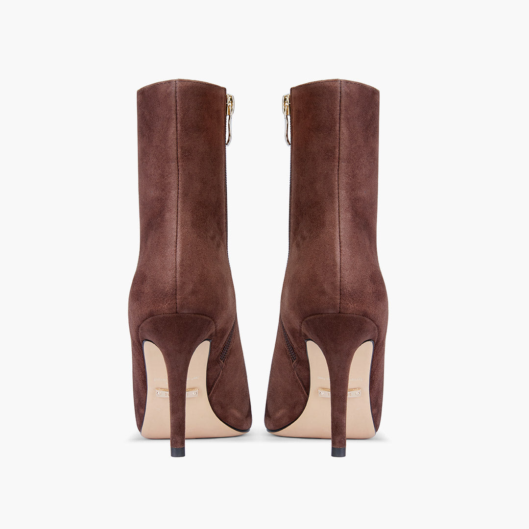 JINNY - classic Brown Suede  ankle boots