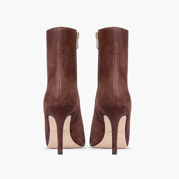 JINNY - classic Brown Suede  ankle boots