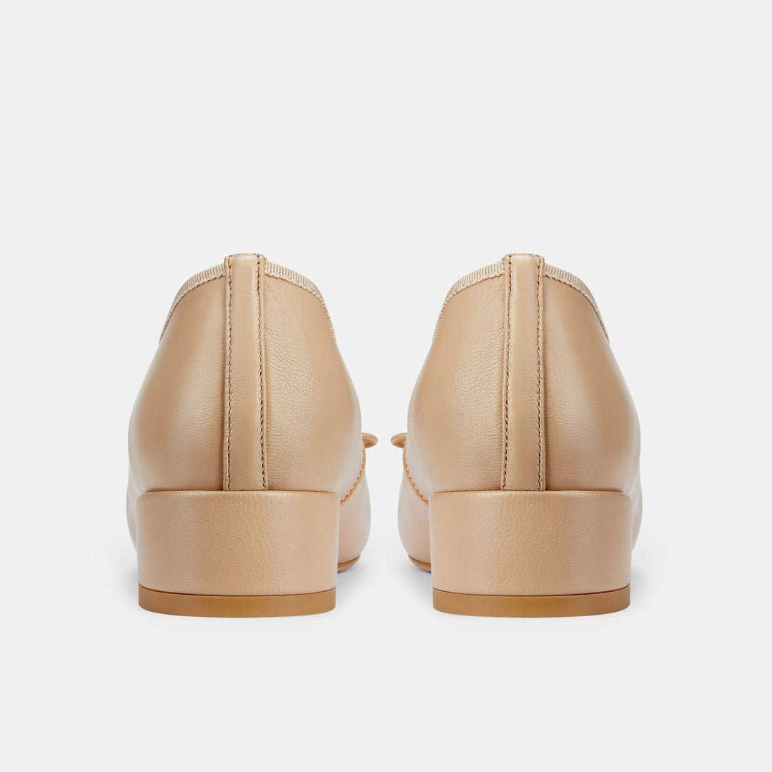 Chiara - Beige 3cm Ballet Pumps