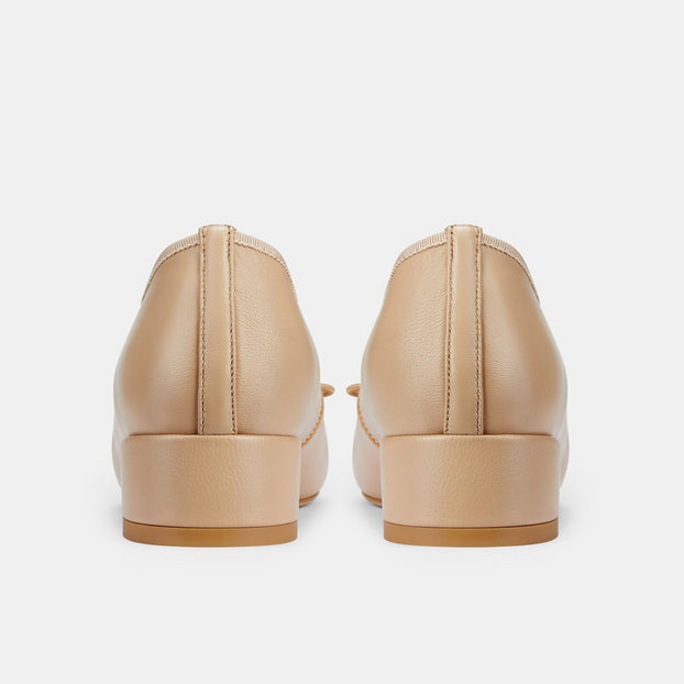 Chiara - Beige 3cm Ballet Pumps