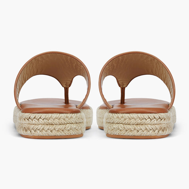 Cosmo Brown -flatform espadrille sandals