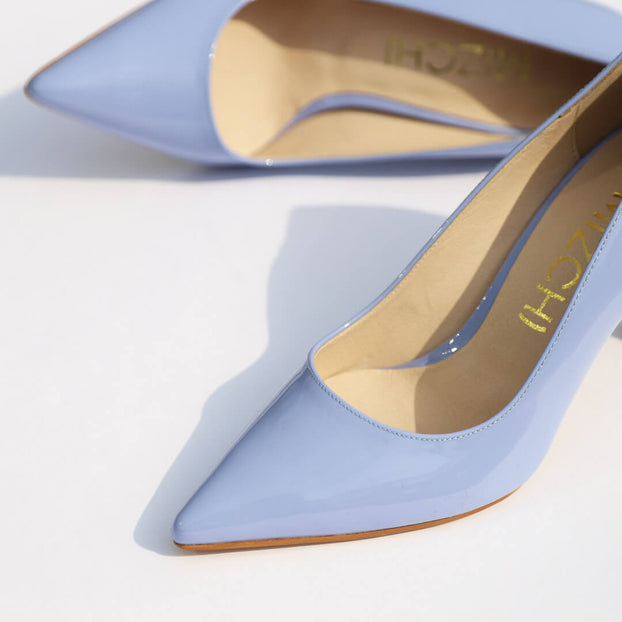 ELDORADO - blue patent pumps