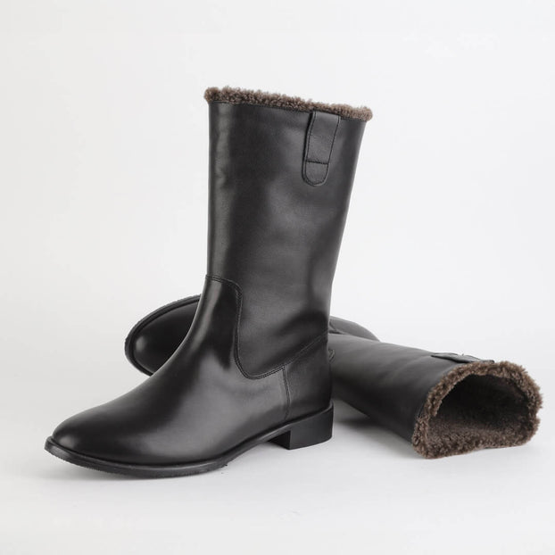 ELAT - fur lined half boots