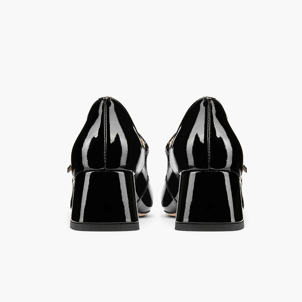 GAYLE 45 - black patent MJ pump