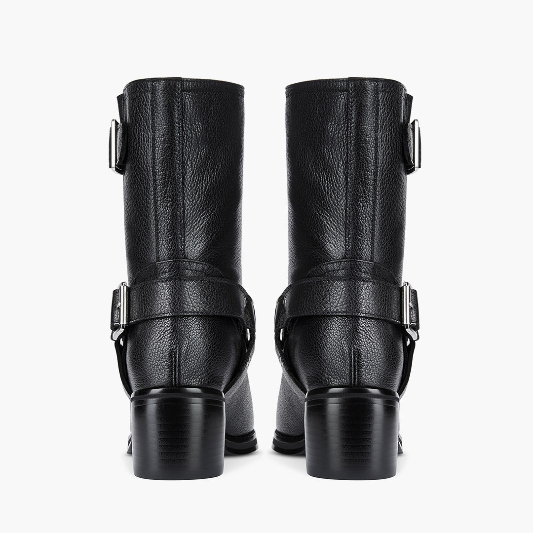 GLORIA - leather biker boots