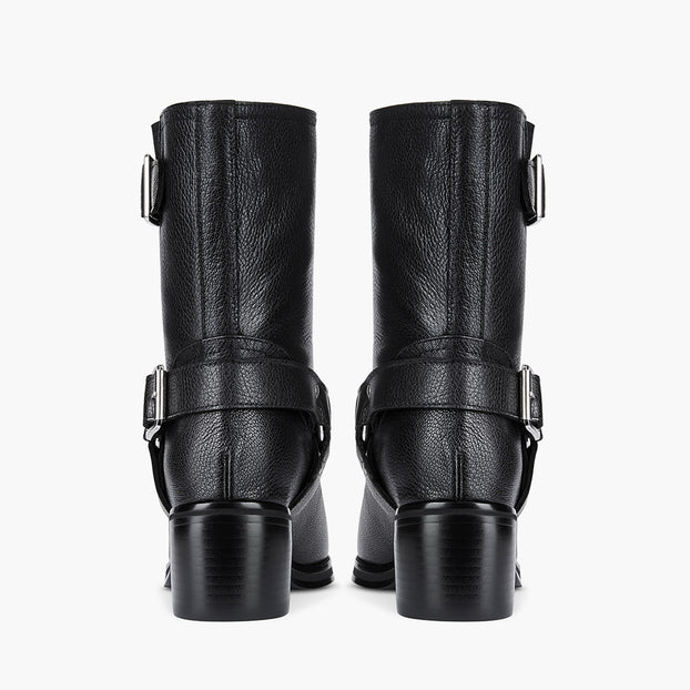 GLORIA - leather biker boots