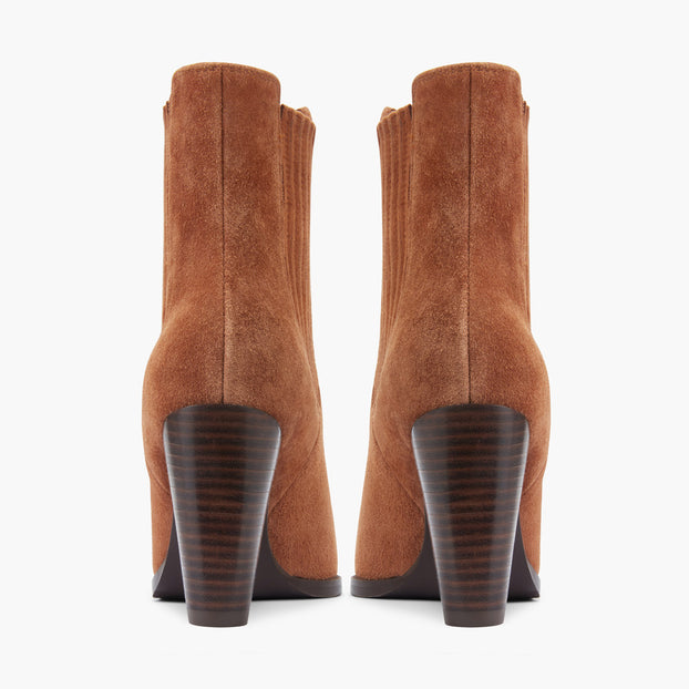 *JENNY BROWN - suede cowboy boots